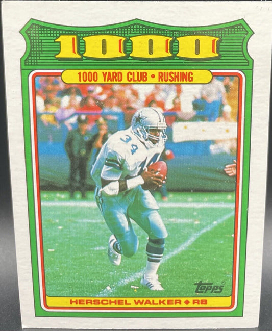 Herschel Walker 1988 Topps #15 1000 Yard Club Dallas Cowboys