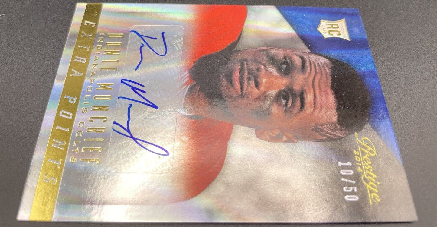 Donte Moncrief 2014 Panini Prestige Rookie Auto Gold Signatures #233 /50