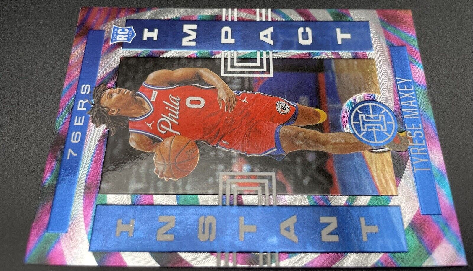 2021 Panini Illusions Basketball Tyrese Maxey Instant Impact #20 RC 76ers