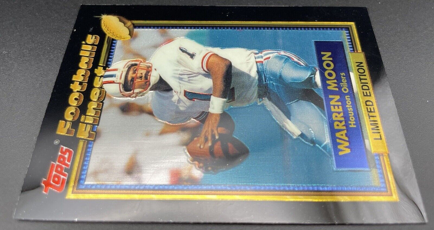 Warren Moon 1992 Topps 19 Of 44 Footballs Finest Limited Houston Oilers