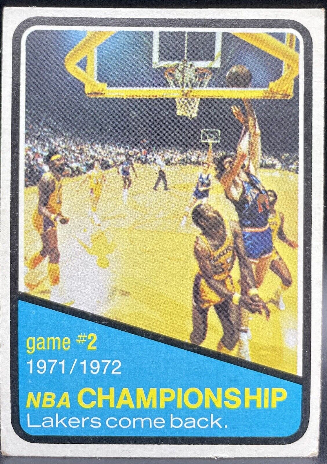 Jerry West NBA championship 1972 Topps #155 Los Angeles Lakers