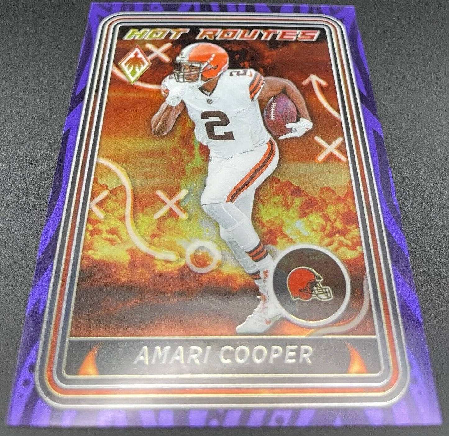 Amari Cooper  2023 Panini Phoenix #HR-5 Hot Routes Purple /125 Cleveland Browns