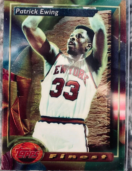 1993 Topps Finest Patrick Ewing Great Card New York Knicks HOF-Card #165