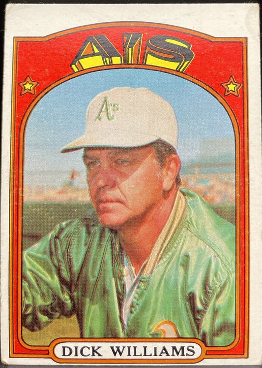 Dick Williams 1972 Topps #137 World Series Champions Oakland Athletics