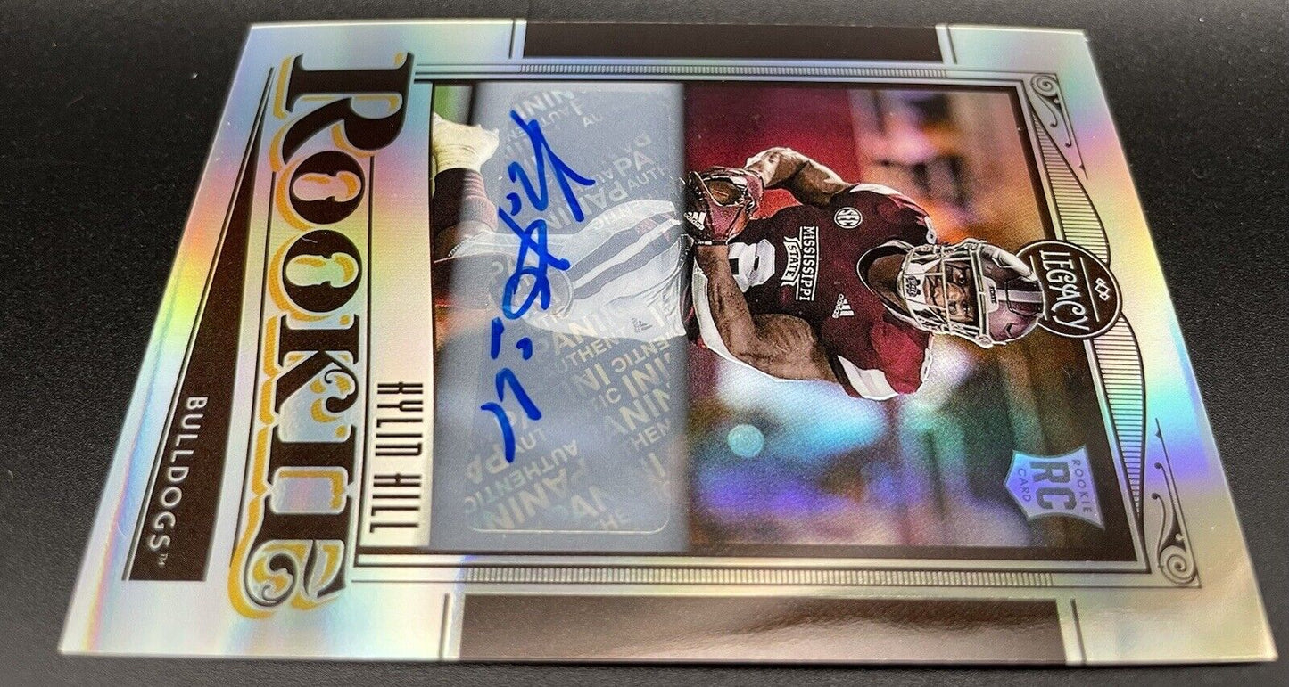 Kyllin Hill 2021 Panini Legacy #171 Autograph, RC Mississippi State / Pakers