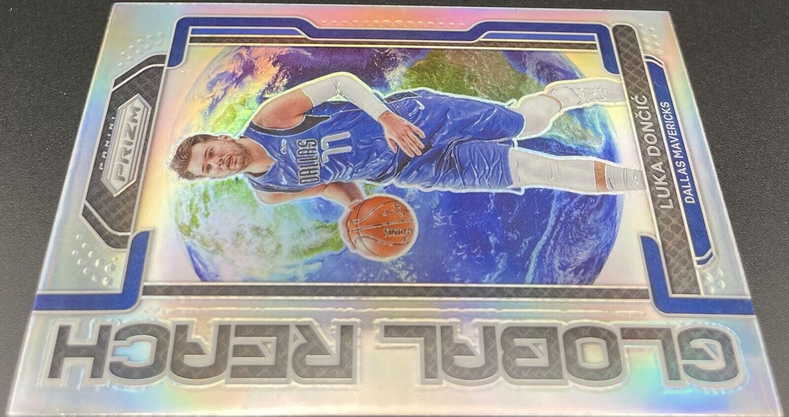 Luka Doncic 2021 Panini Prizm #4 Global Reach Dallas Mavericks Hologram