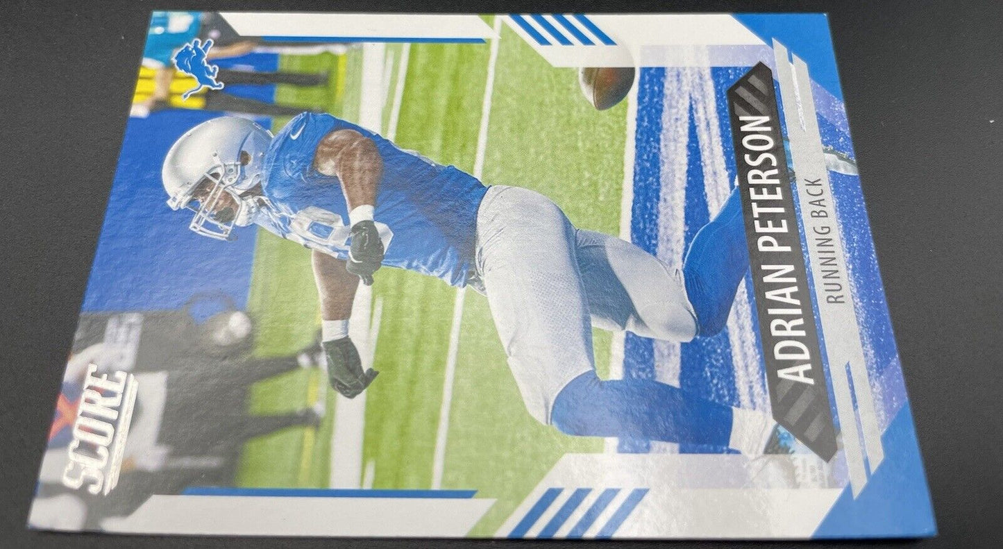 Adrian Peterson 2021 Panini Score Football #132 Detroit Lions