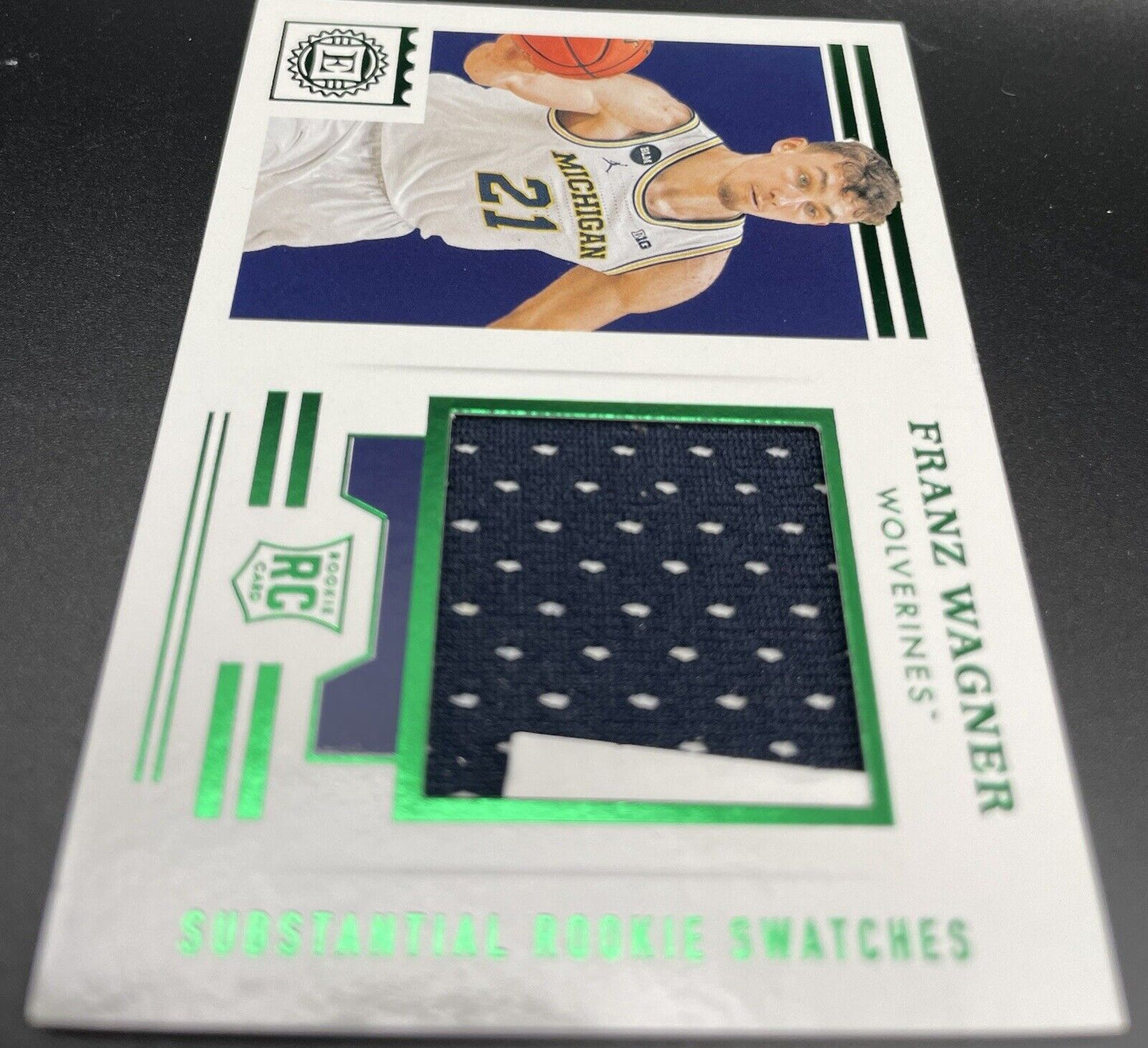 Franz Wagner 2021 Panini Chronicles Draft Picks #ESS-FW (RC) Patch Wolverines