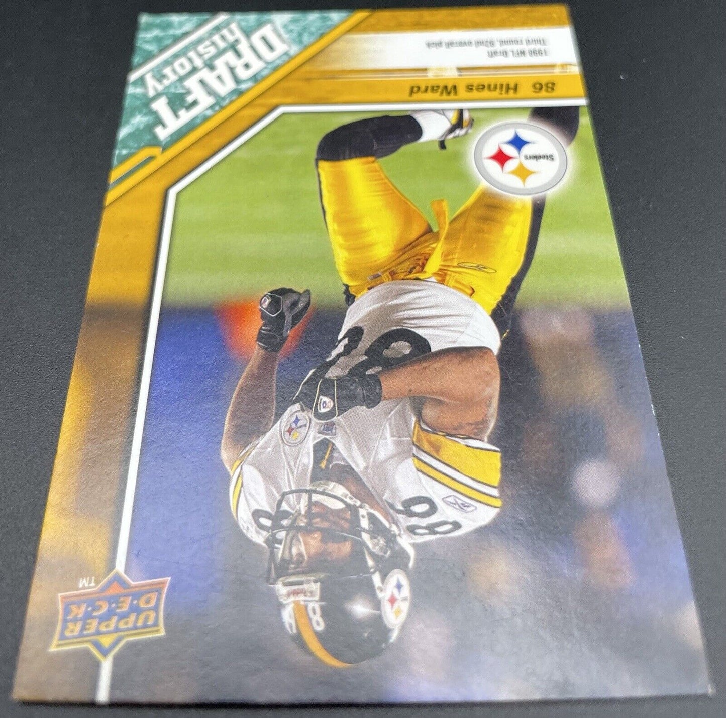 Hines Ward 2009 Upper Deck Draft History #196 Pittsburgh Steelers