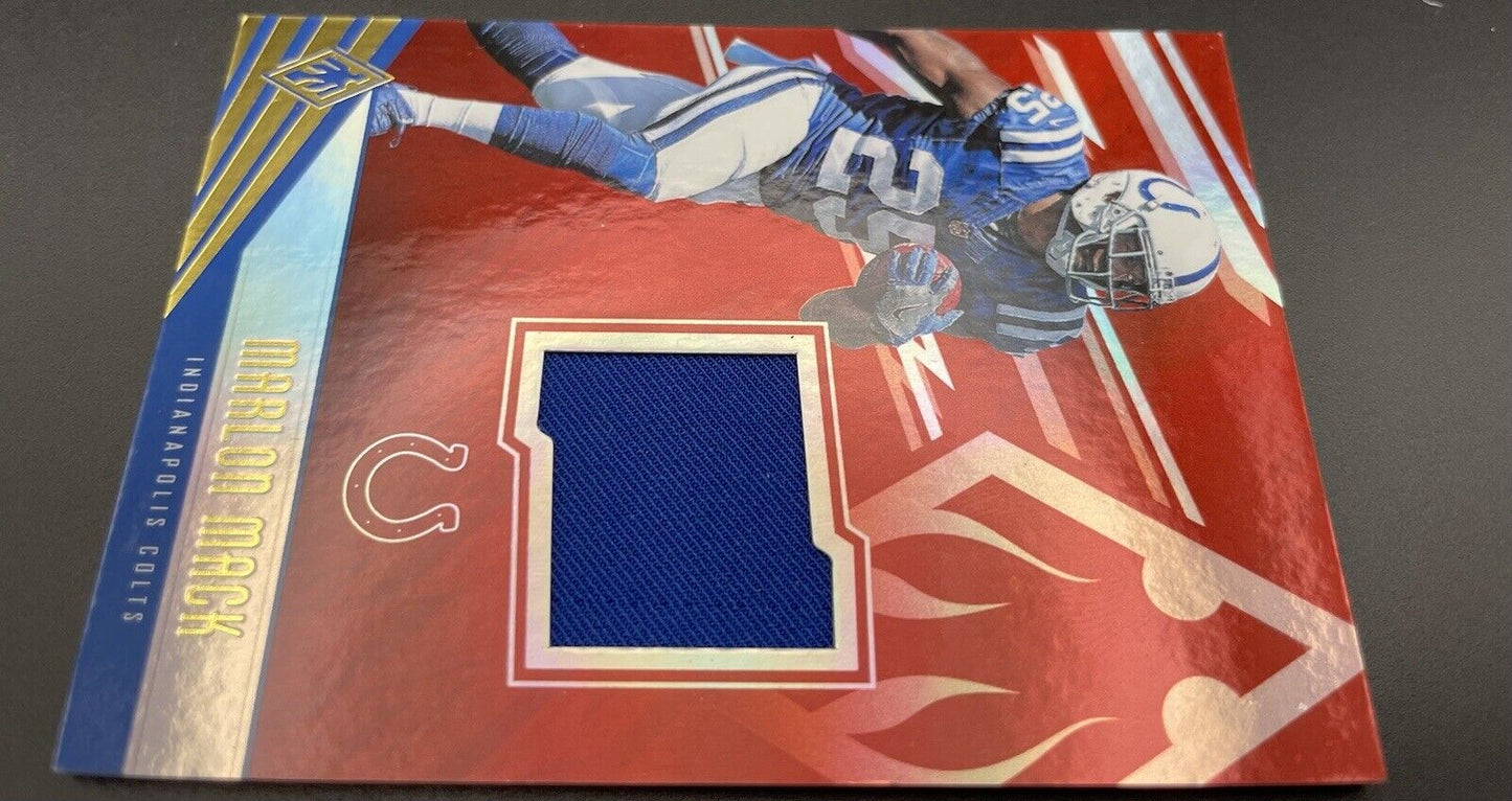 Marlon Mack  2017 Panini Phoenix # RPSM-35 Patch, 29/79 Indianapolis Colts￼