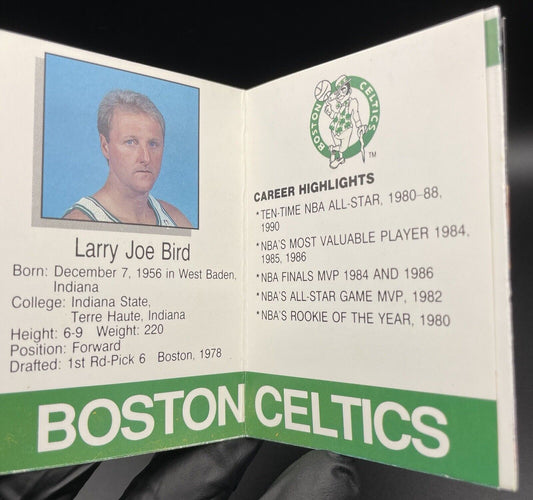 1990 NBA HOOPS Larry Bird #37 Collect A Book Boston Celtics RARE🔥