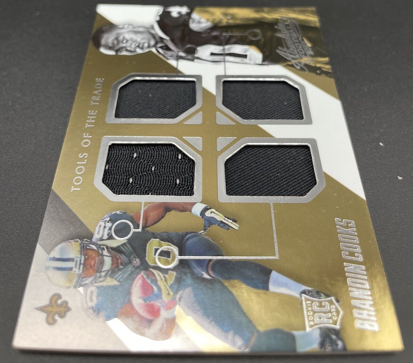 Brandin Cooks 2014 Panini Absolute #Q-BC RC, 222/249, Quad Patch Saints 