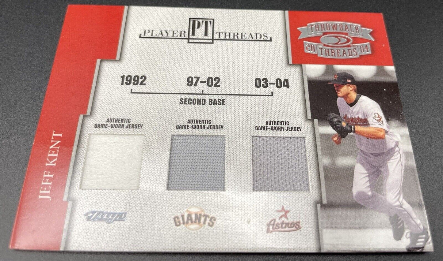 Jeff Kent 2004 Donruss Player Threads #PT-30 Jays, Giants, Astros