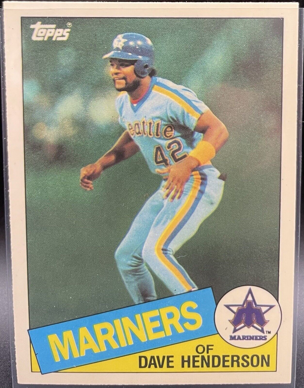 1985 Topps Tiffany Dave Henderson Seattle Mariners #344 ⚾