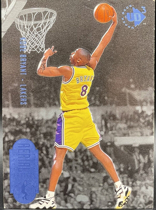 Kobe Bryant 1997 Upper Deck #43 RC Los Angeles Lakers Aerial Artist Blue