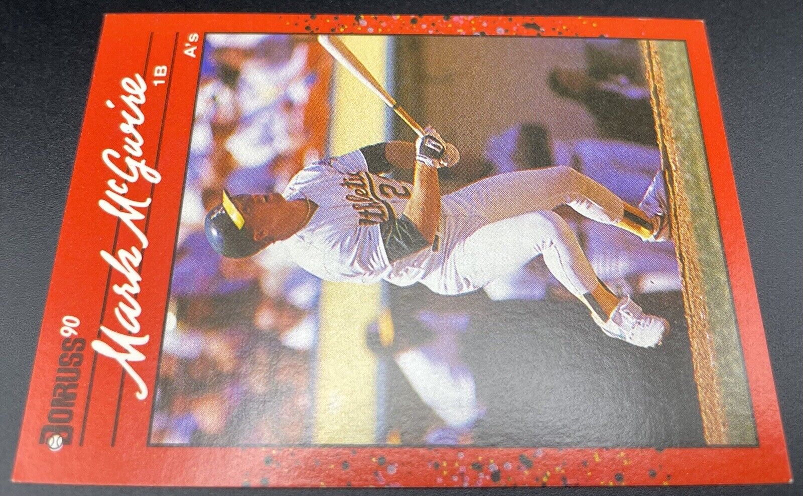 Mark McGwire 1990 Donruss #185 Oakland Athletics  Error Card