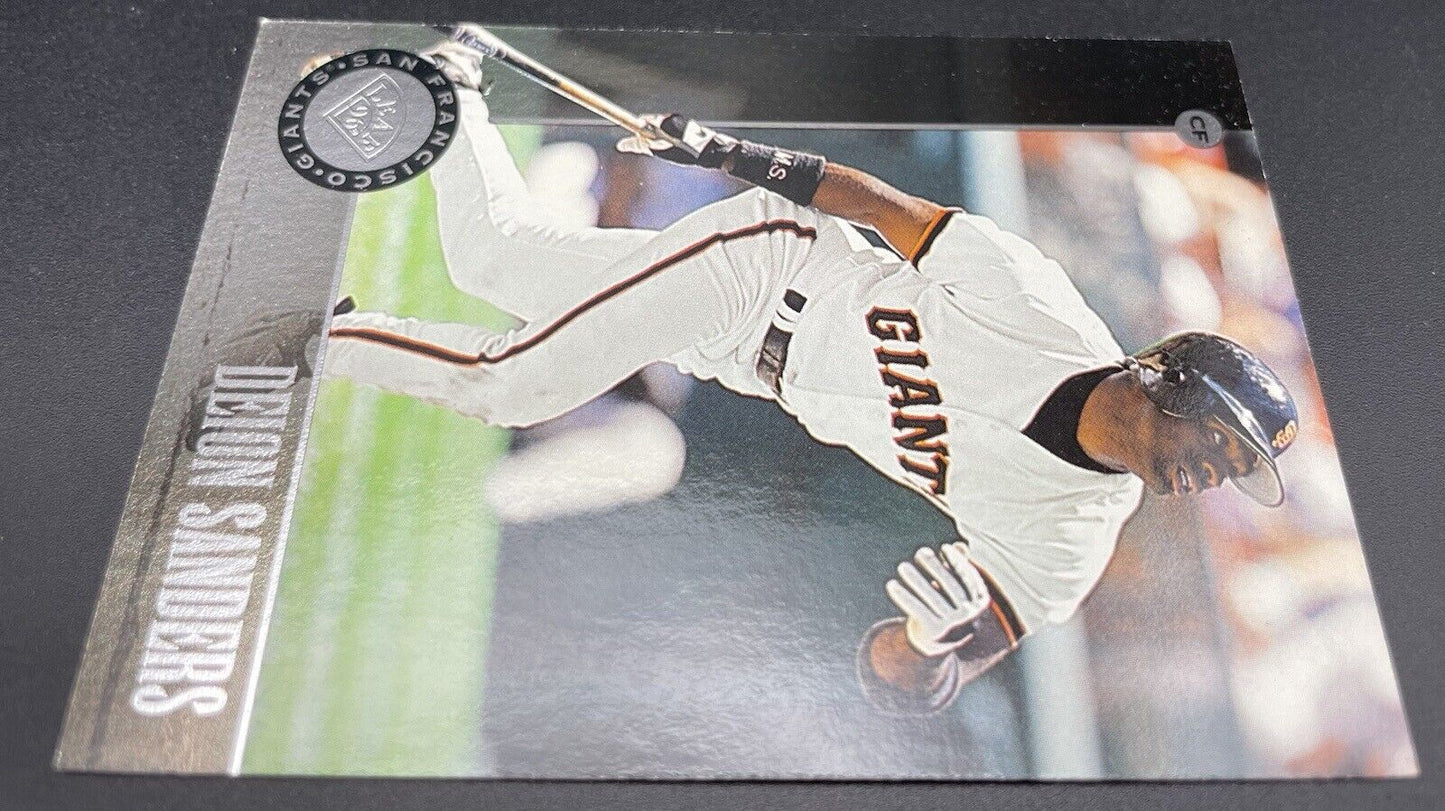 Deion Sanders 1996 Donruss #34 Leaf San Francisco Giants