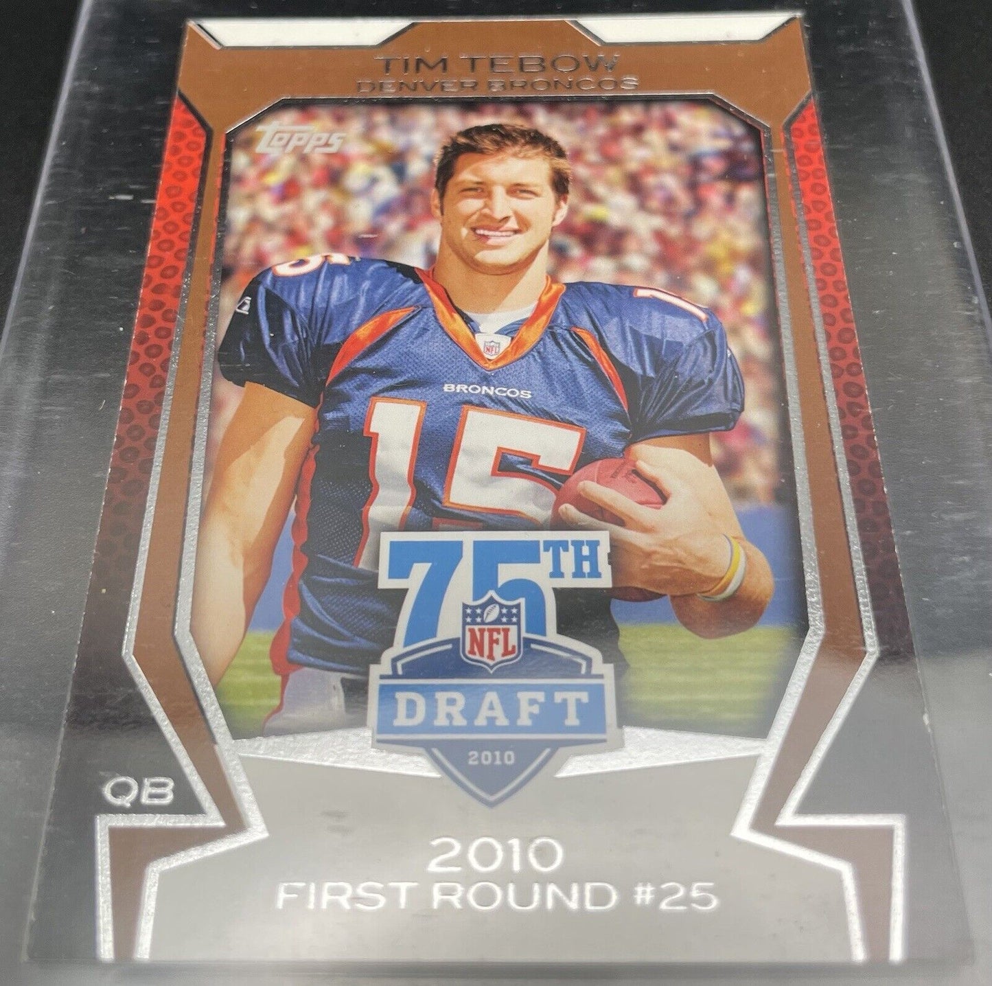 Tim Tebow 2010 Topps 75th Draft #75DA-12 Denver Broncos first Round #25 