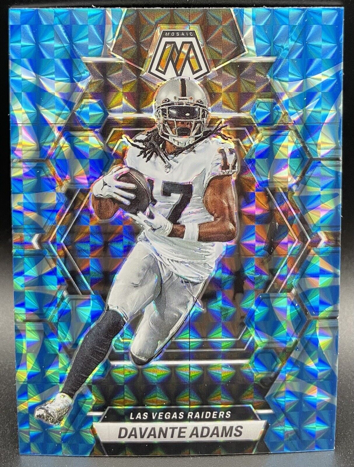 2023 Panini Mosaic Davante Adams #120 Las Vegas raiders Blue Reactive 🔥🔥🏈