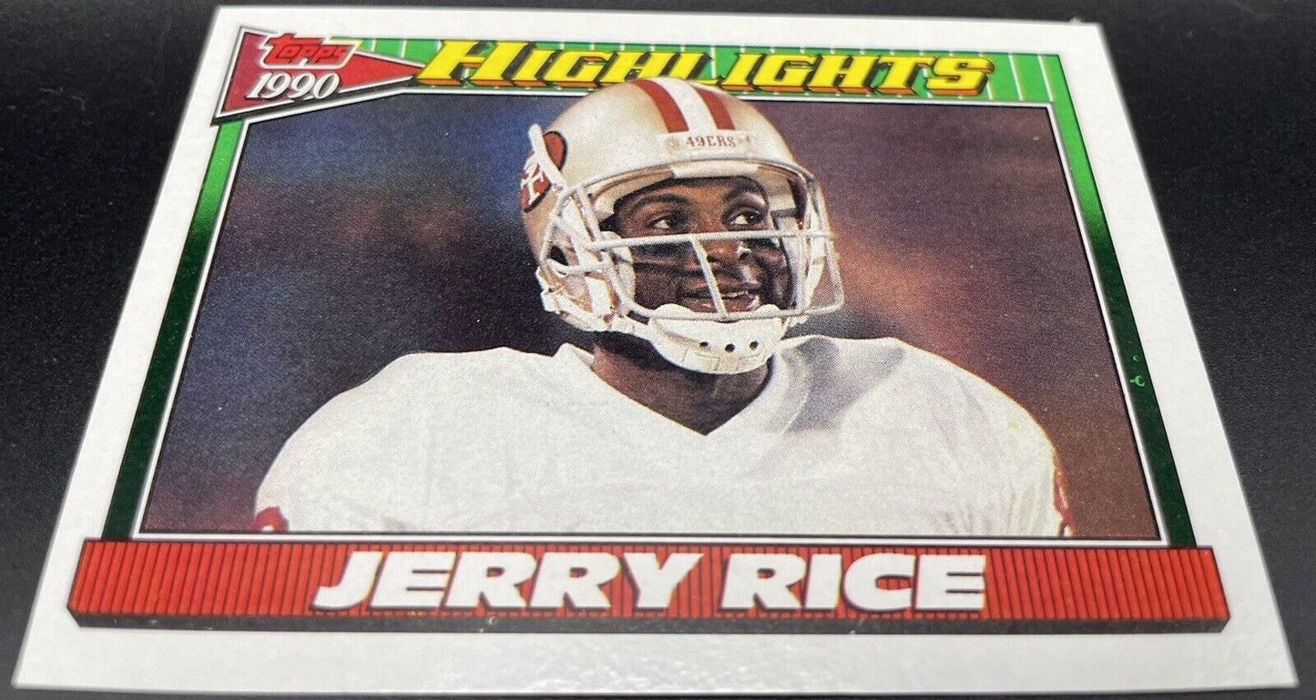 Jerry Rice 1991 Topps #6 Highlight San Francisco 49Ers