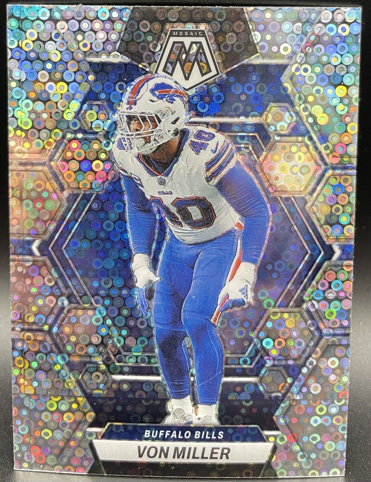 2023 Panini Mosaic VON MILLER #24 Buffalo Bills 🔥🏈💥