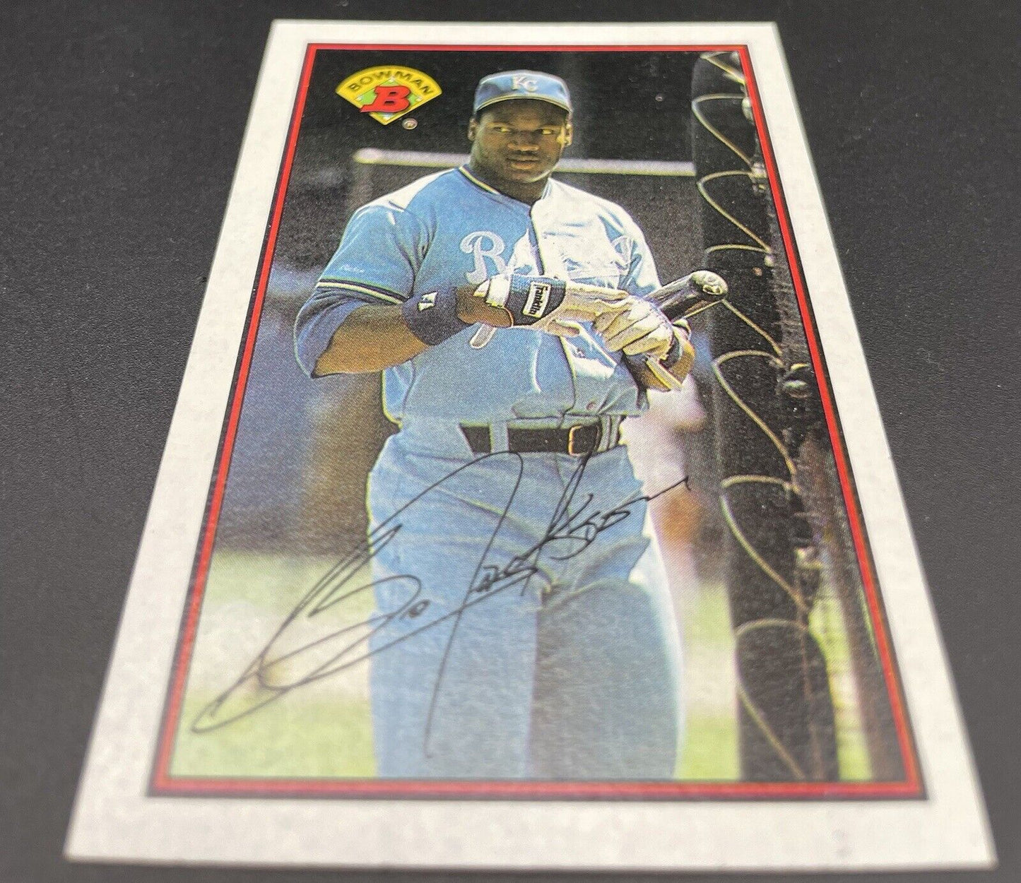 1989 Bowman Bo Jackson Auto #126 Kansas City Royals