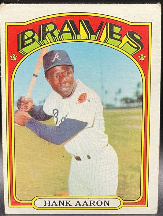 Hank Aaron 1972 Topps #299 Atlanta Braves HOF 