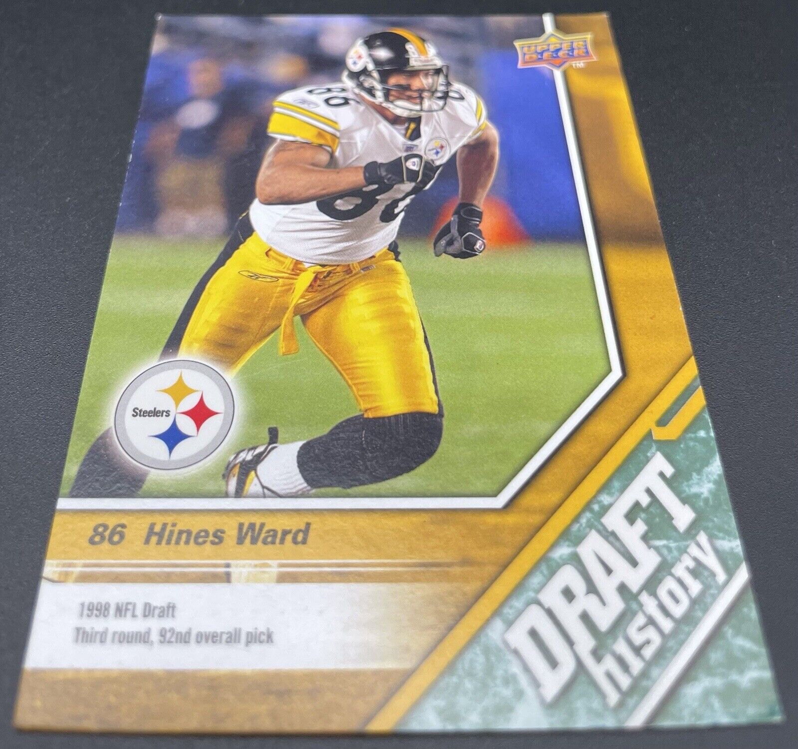 Hines Ward 2009 Upper Deck Draft History #196 Pittsburgh Steelers