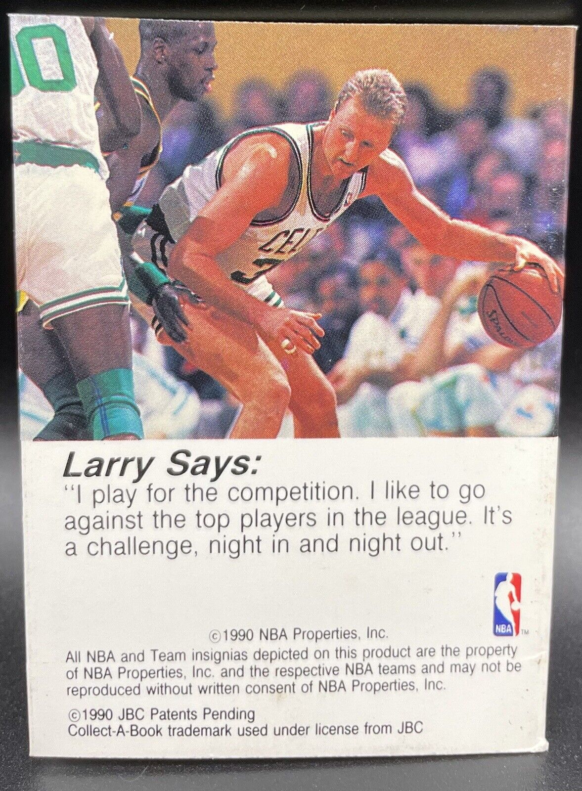 1990 NBA HOOPS Larry Bird #37 Collect A Book Boston Celtics RARE🔥