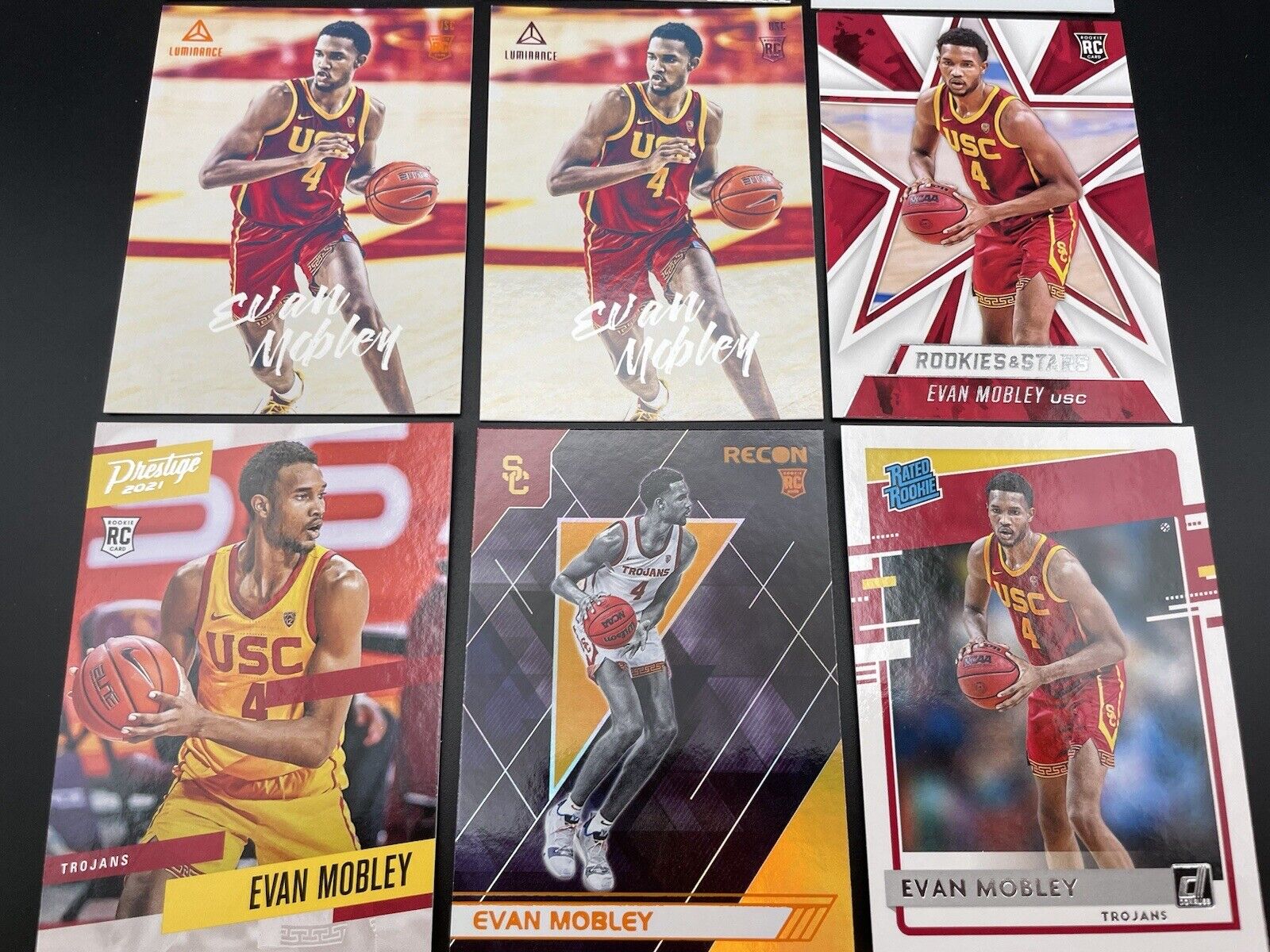 Evan Mobley Rookie 2021 Panini Chronicles XR,Rookie Stars, Cleveland Cavaliers 9