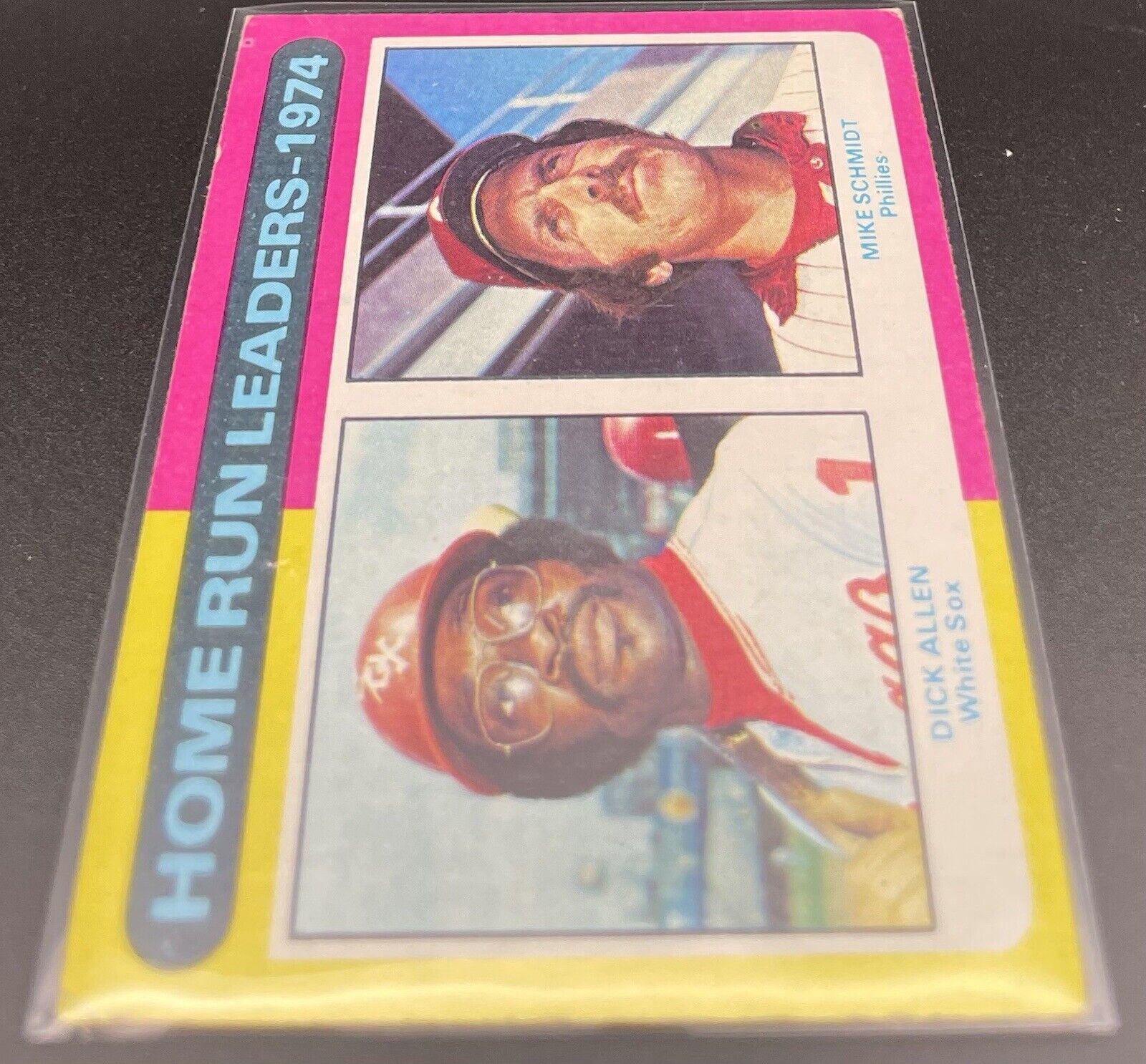 1975 Topps '74 HOME RUN LEADERS #307! Dick Allen, Mike Schmidt HOF