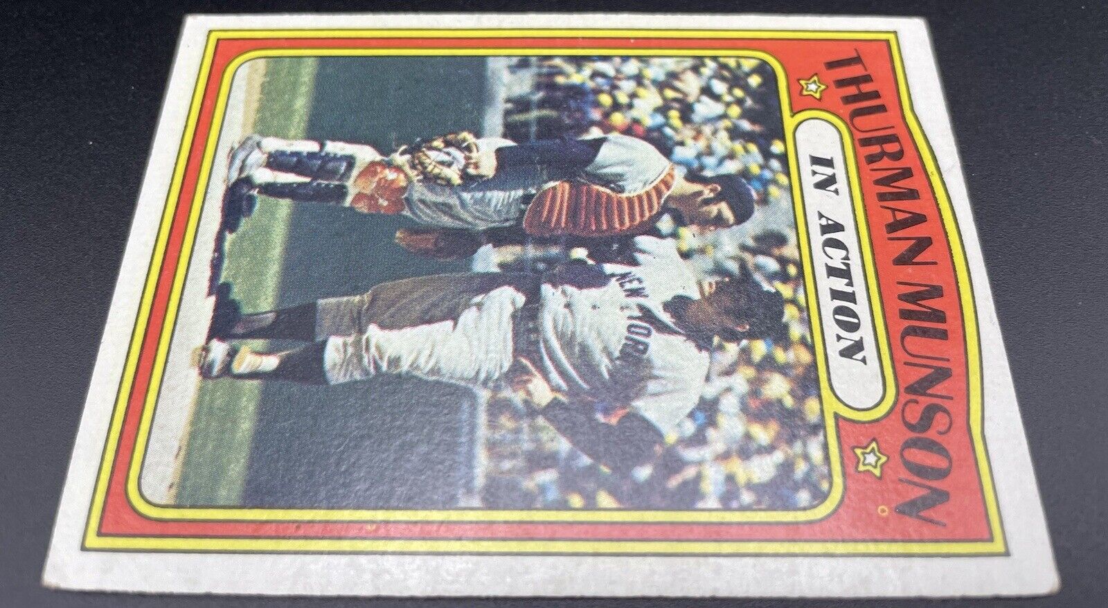 Thurman Munson 1972 Topps #442 In Action New York Yankees