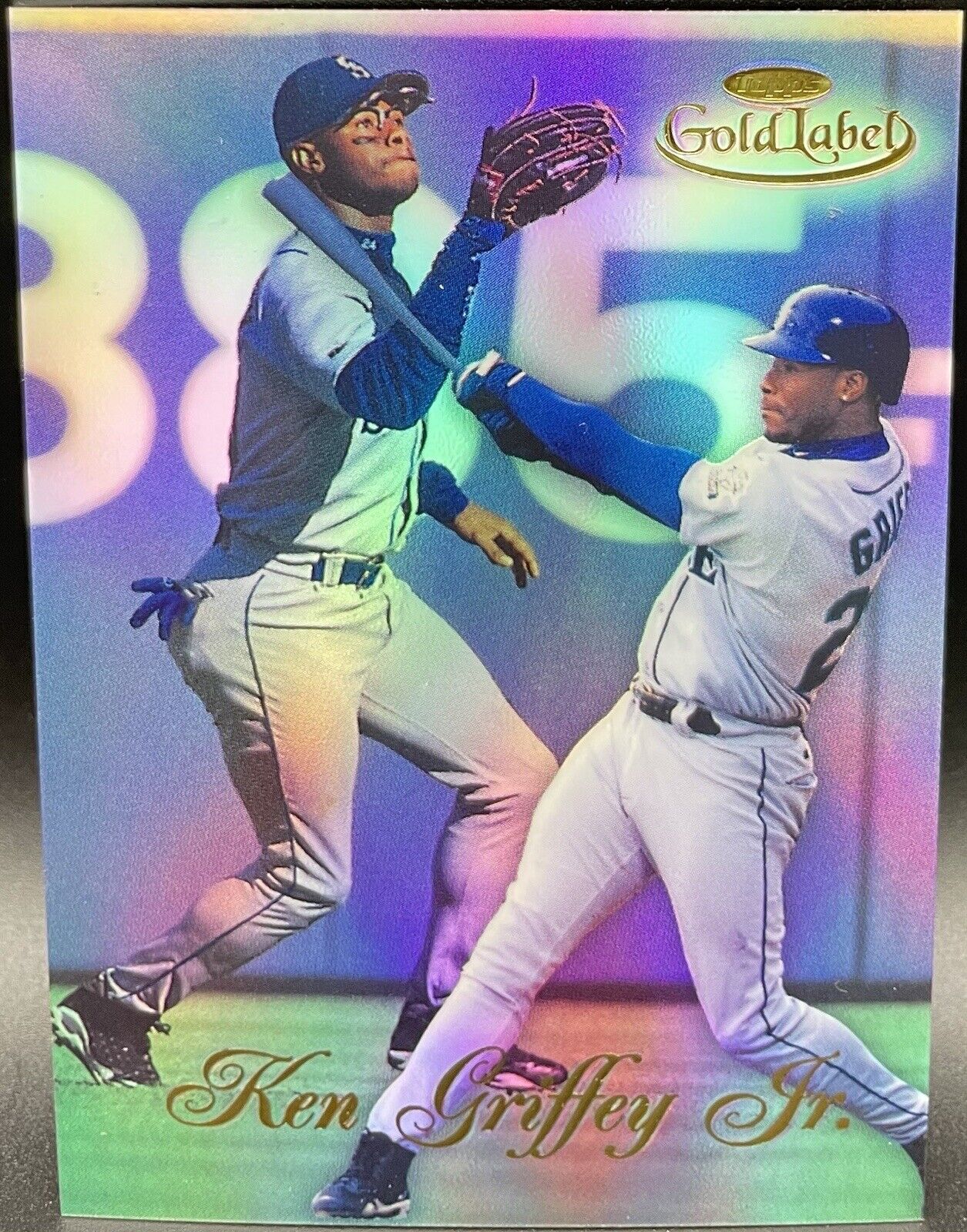 Ken Griffey Jr 1998 Topps Gold Label #100 Seattle Mariners hologram 🔥🔥