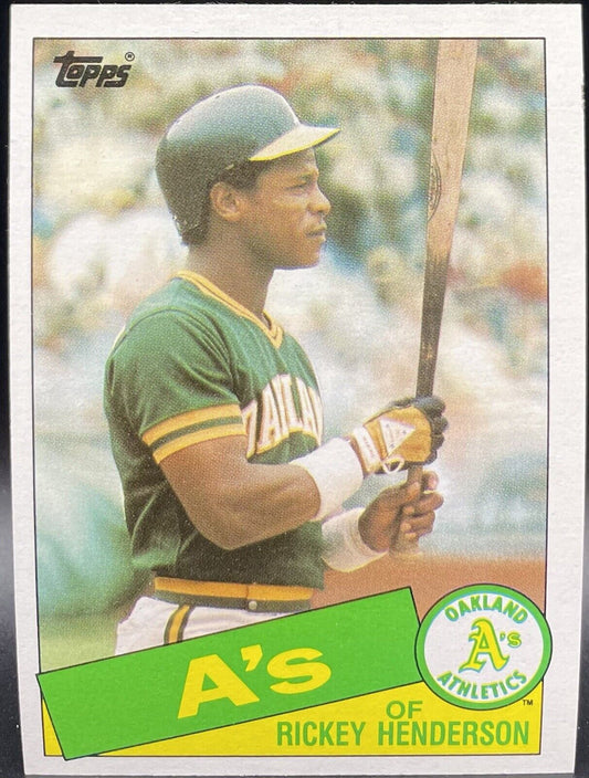 1985 Topps - #115 Rickey Henderson Oakland Athletics 💥⚾️💥