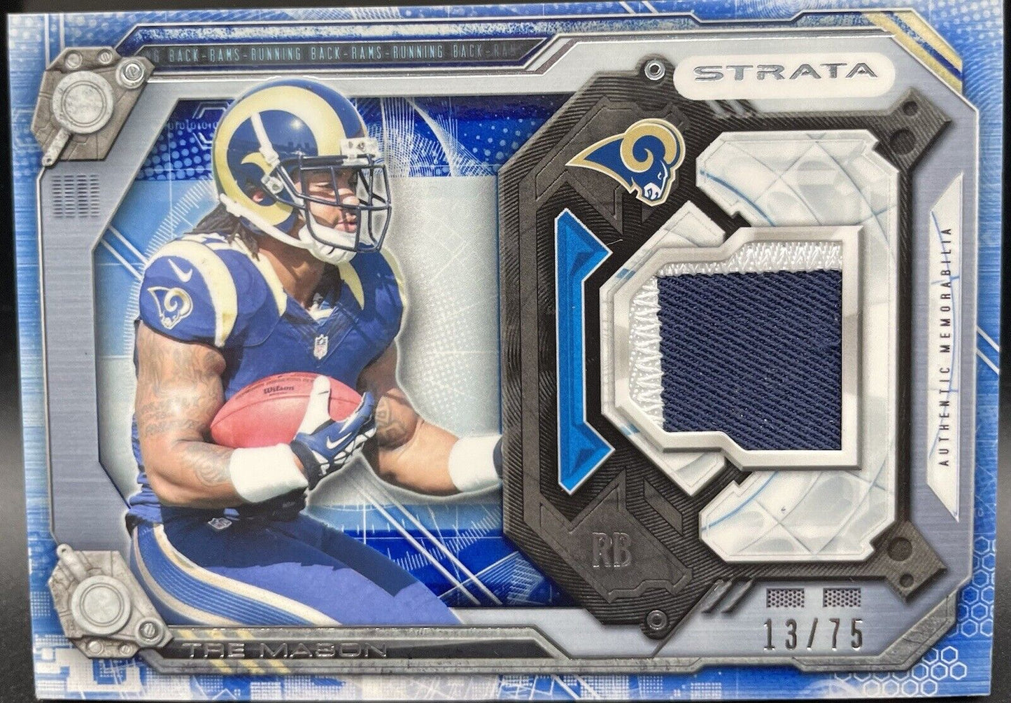 Tre Mason 2014 Topps #SR-TM Strata Patch,  13/75 Los Angeles Rams