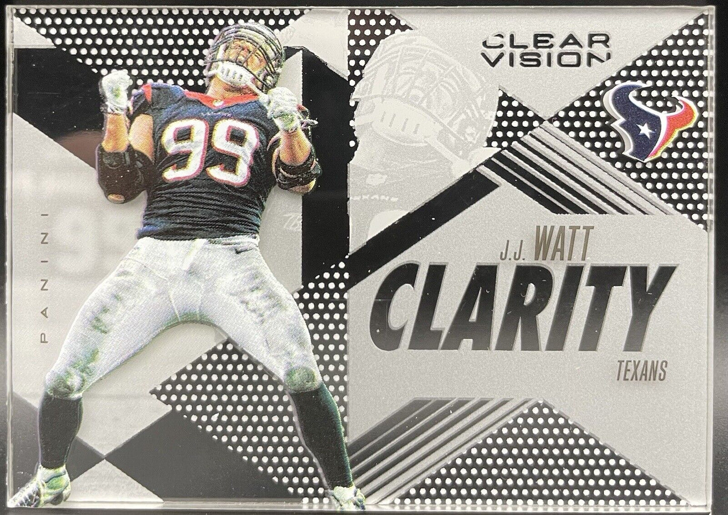 J J Watt 2015 Panini Clear Vision #CL-3 Clarity Houston Texans