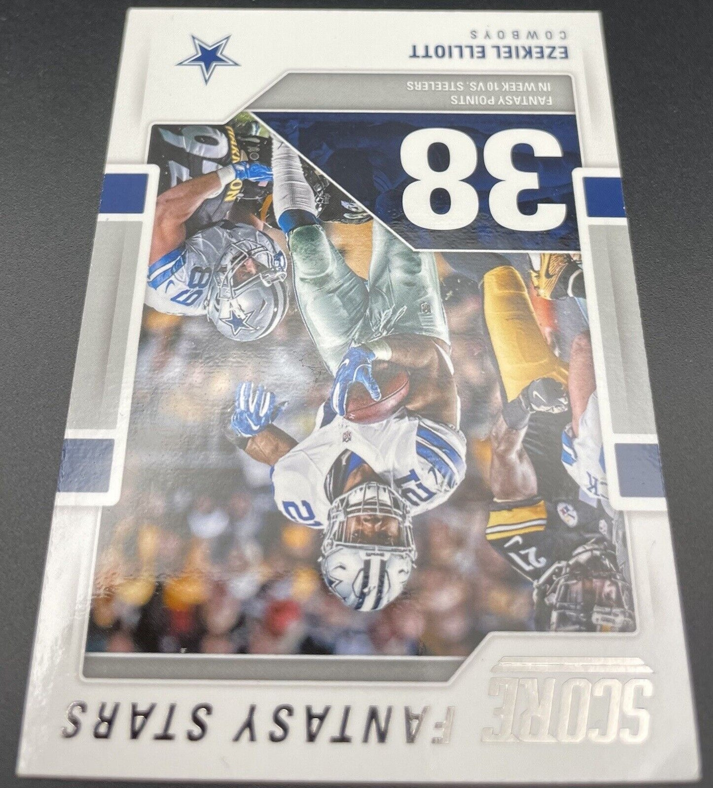 Ezekiel Elliott 2017 Panini Score #10 Fantasy Stars Dallas Cowboys RC