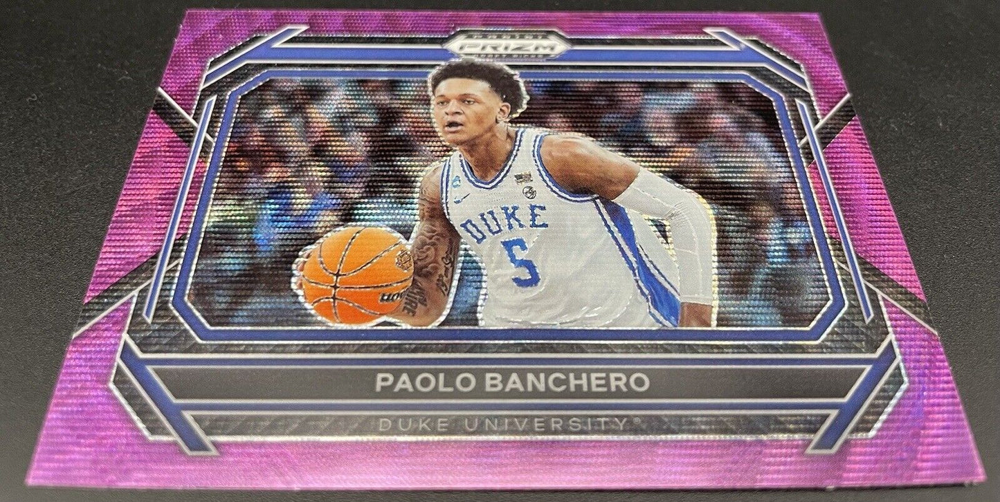 Paolo Banchero 2023 Panini  Prizm Drafts #74  RC Orlando Magic Pink Shimmer