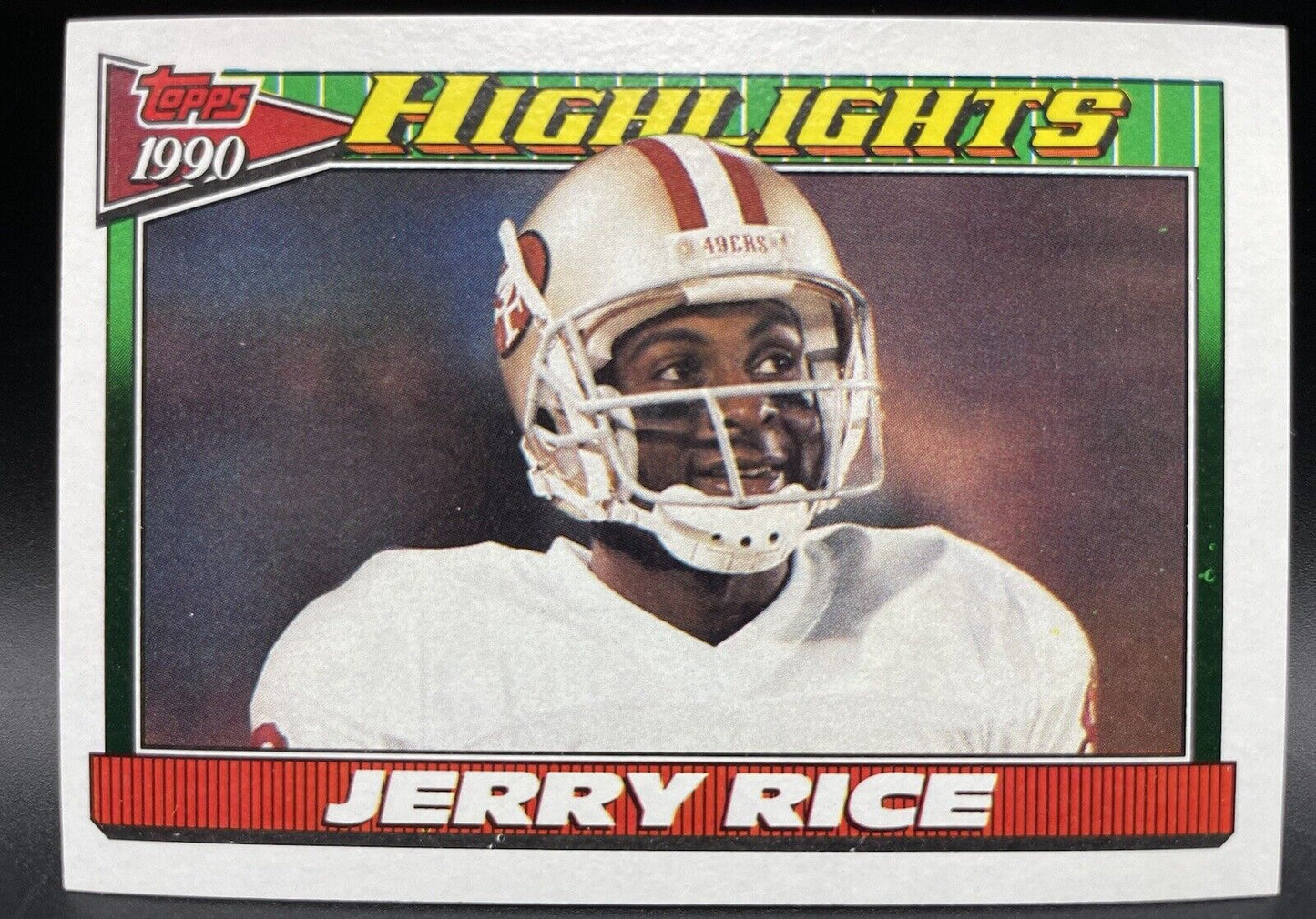 Jerry Rice 1991 Topps #6 Highlight San Francisco 49Ers