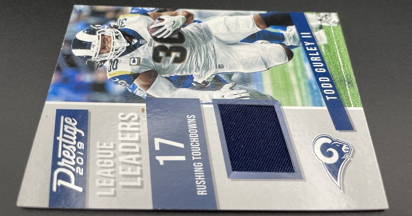 Todd Gurley II 2019 Panini Prestige #LL-TG Patch Los Angeles Rams he didn’t know