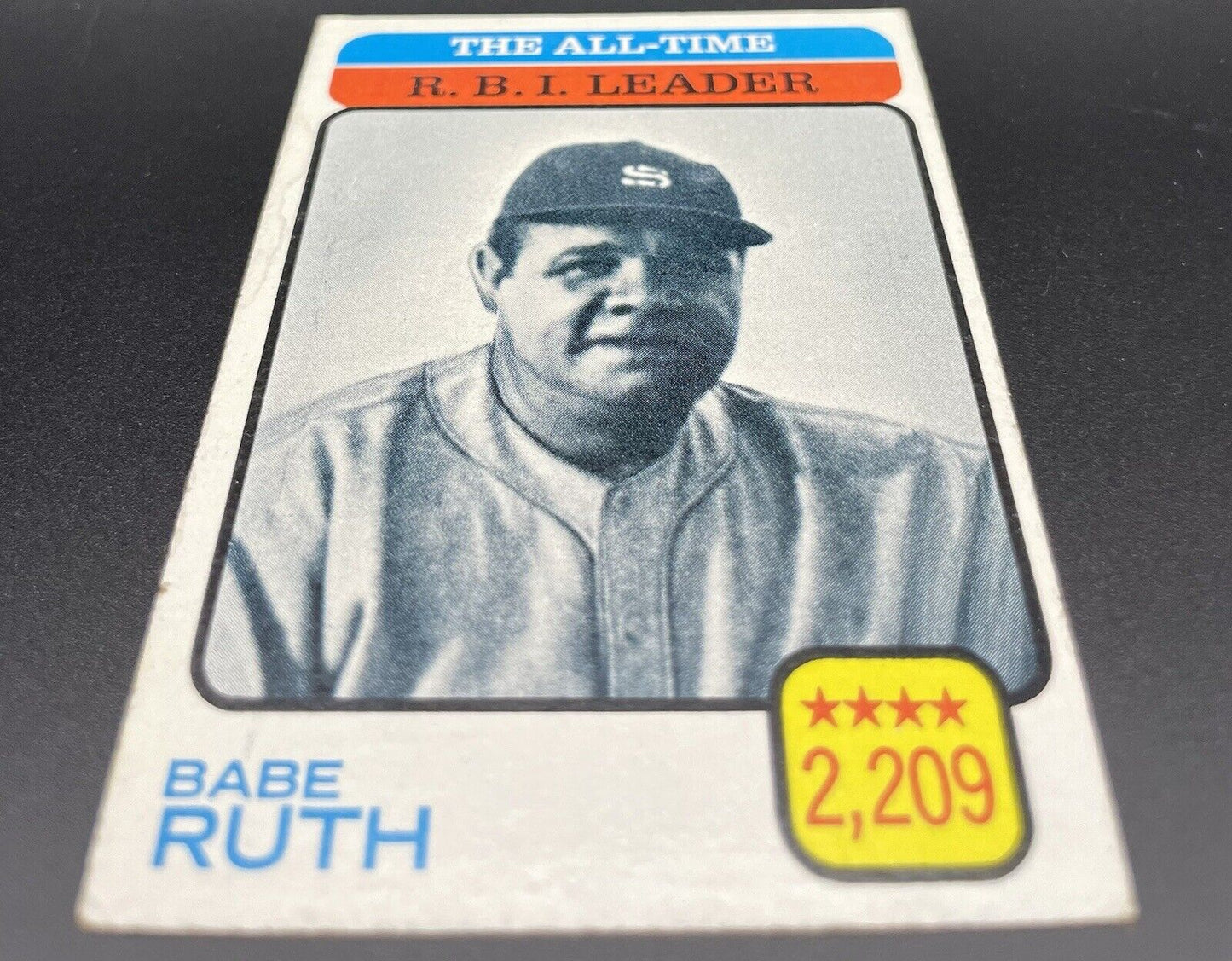 Babe Ruth  1975 Topps #474 All-Time RBI Leaders 2209