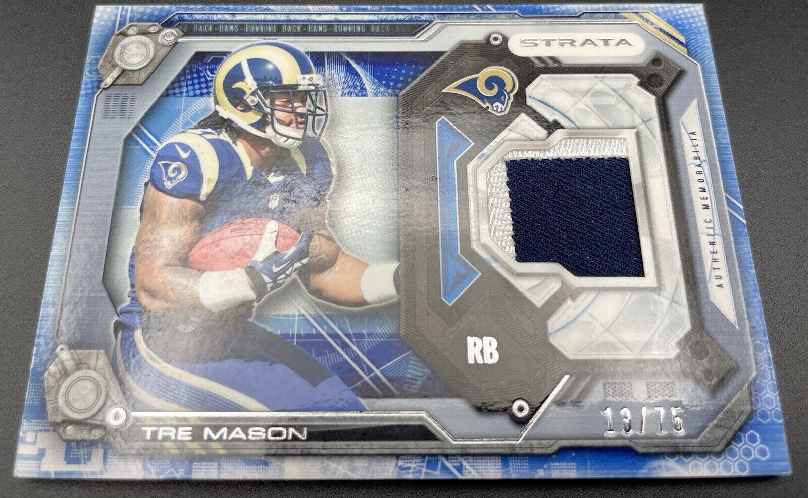 Tre Mason 2014 Topps #SR-TM Strata Patch,  13/75 Los Angeles Rams