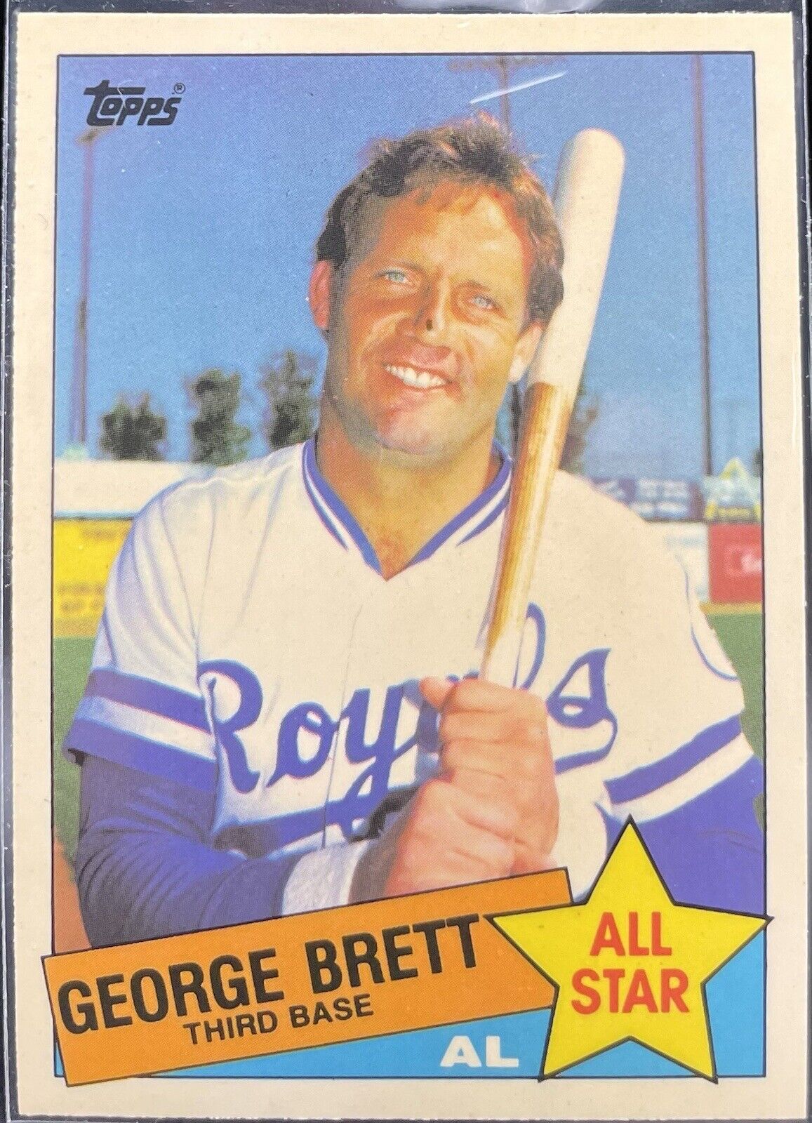 George Brett 1985 Topps Tiffany #703 Kansas City Royals All-Star