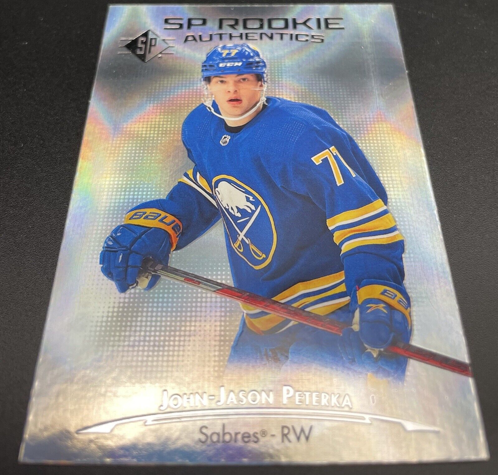 2021-22 SP - Rookie Authentics Blue #121 John-Jason Peterka (RC)