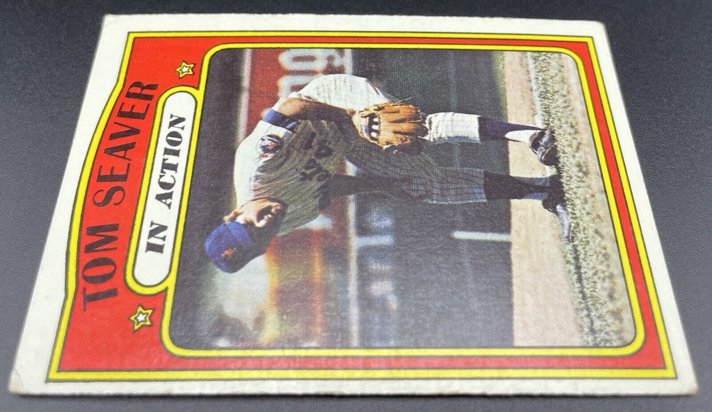 1972 Topps #446,  Tom Seaver In Action, New York Mets, EX+