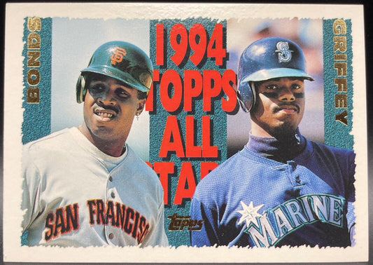 Ken Griffey Jr & Barry Bonds 1995 Topps #388  1994 Topps All-Stars 