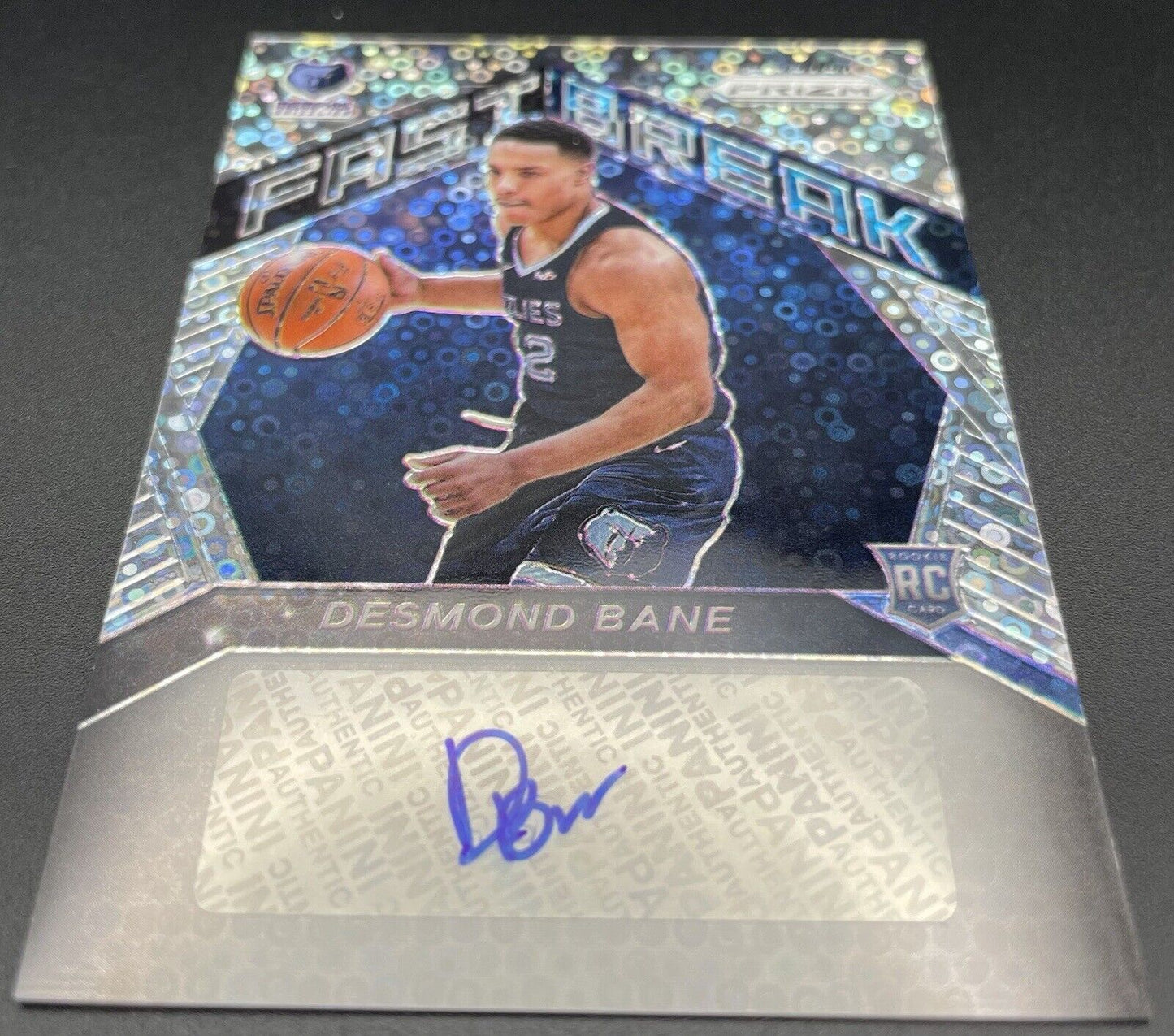 DESMOND BANE 2020 Panini Prizm #FR-DBN Rookie Card Autograph Memphis Grizzlies🔥