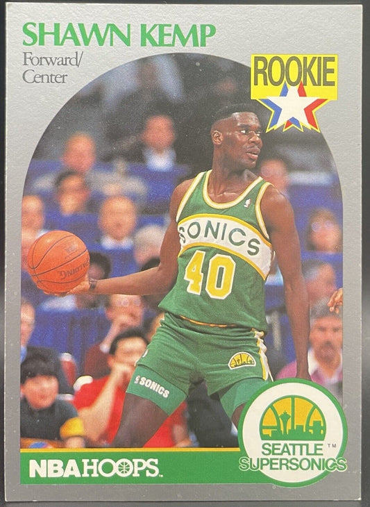 1990-91 NBA Hoops - #279 Shawn Kemp (RC) Seattle supersonics