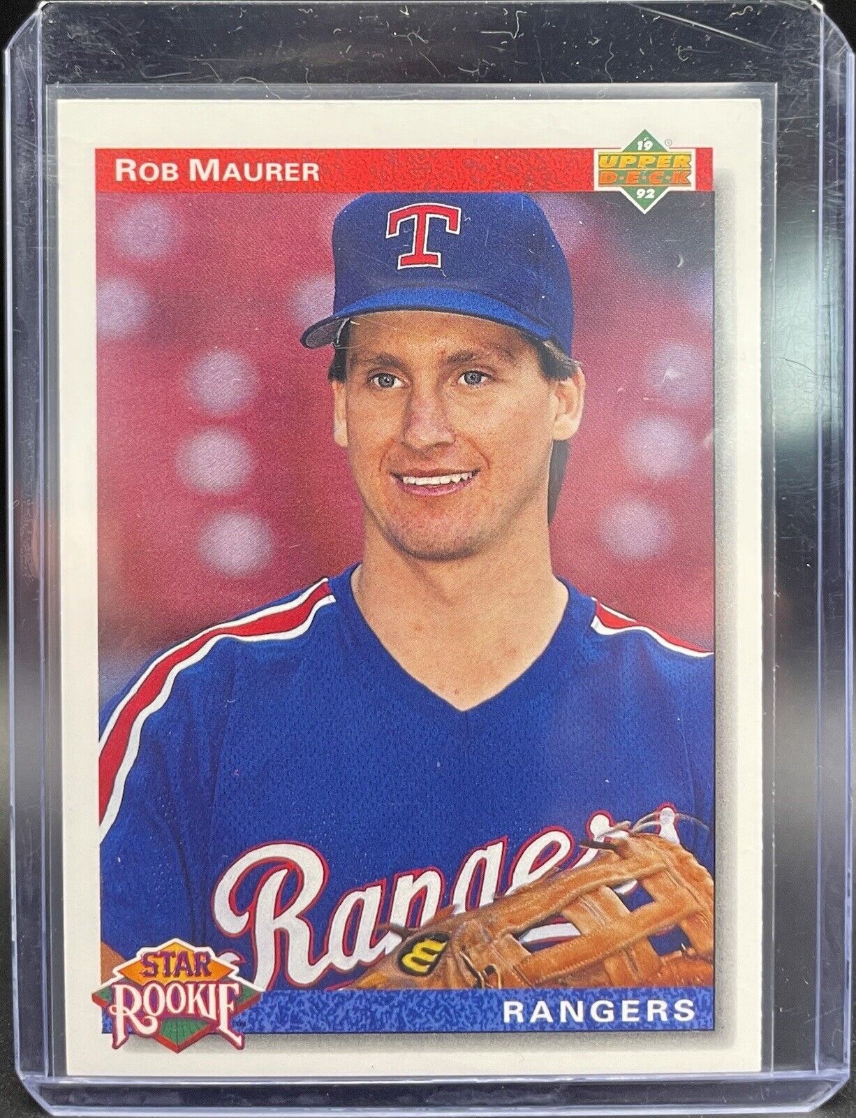 1991 Upper Deck Rob Maurer #10 Texas Rangers Star Rookie