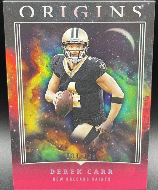 2023 Panini Origins DEREK CARR # 57 New Orleans Saints RARE 88/149 🔥🏈🔥